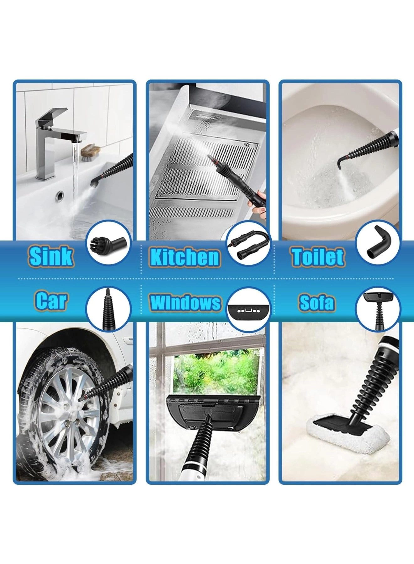 Handheld Steam Cleaner - 2.8-3.2Bar 350 ml