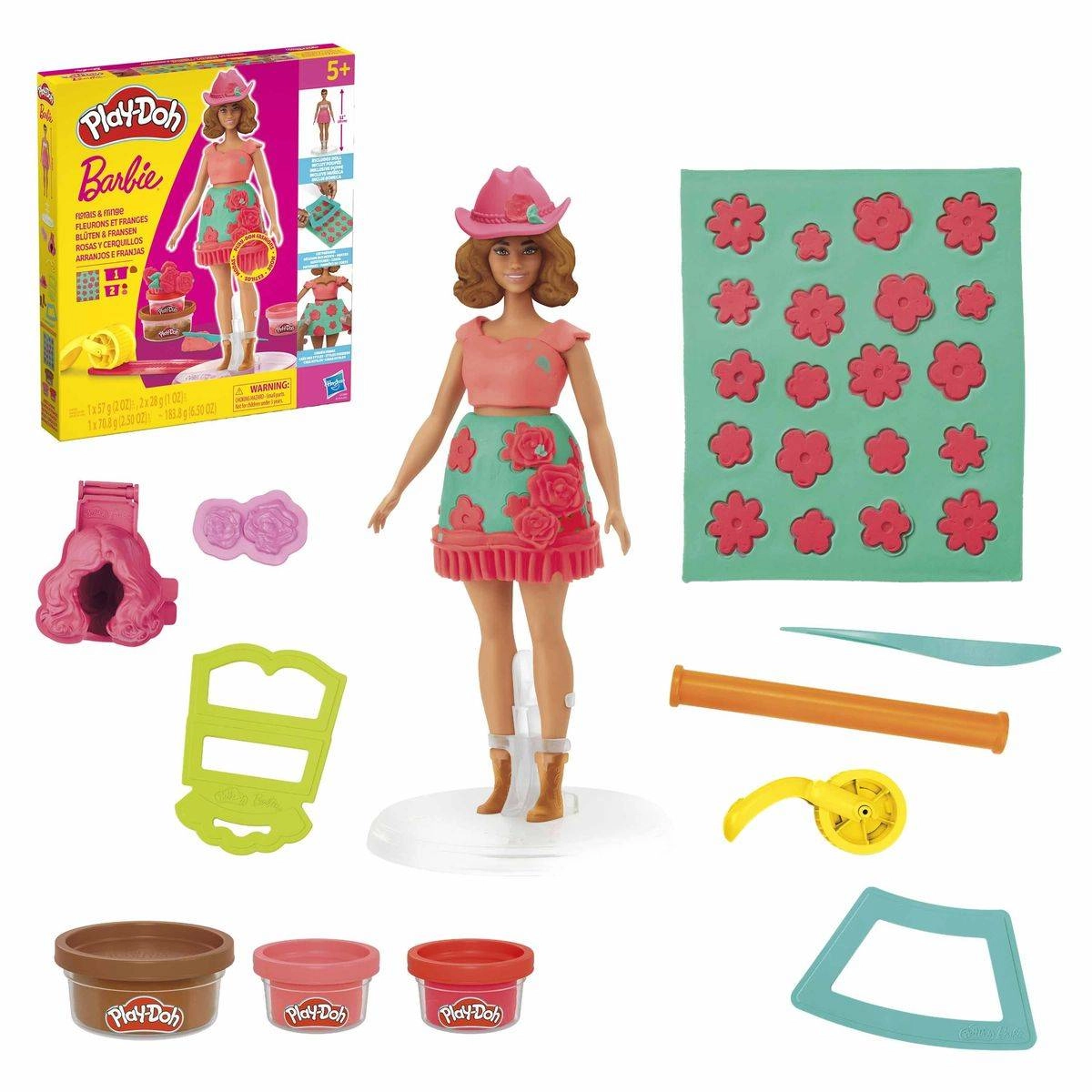 Barbie Florals & Fringe Doll Set - 28 cm 183.8 g Ages 5+