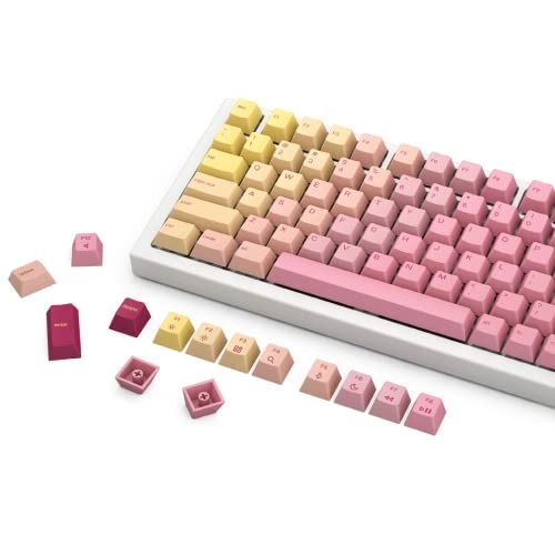 Grapefruit PBT Keycaps - 143 piece(s)