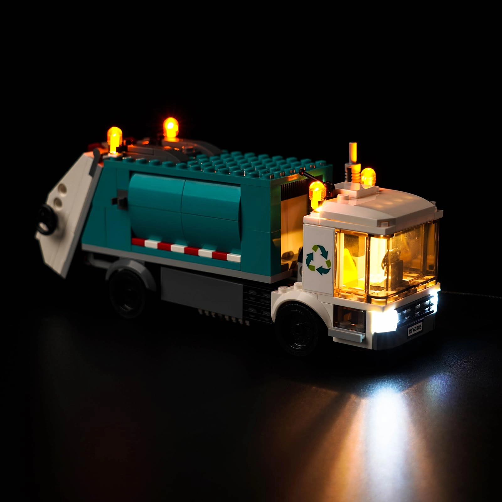 JANWAALY LED Light Kit - Compatible with Lego City Recycling Truck 60386