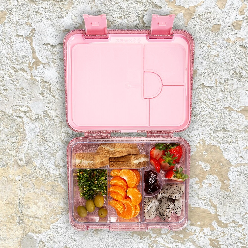 6 & 4 Convertible Bento Lunch Box - Butterfly Purple