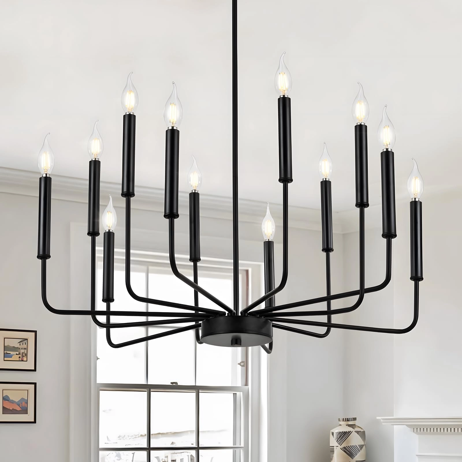 Modern Golden Chandelier - 36 cm