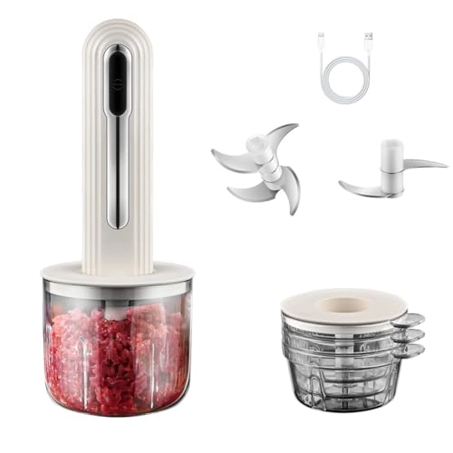 Food Processor - Cordless USB Rechargeable 4-Cup