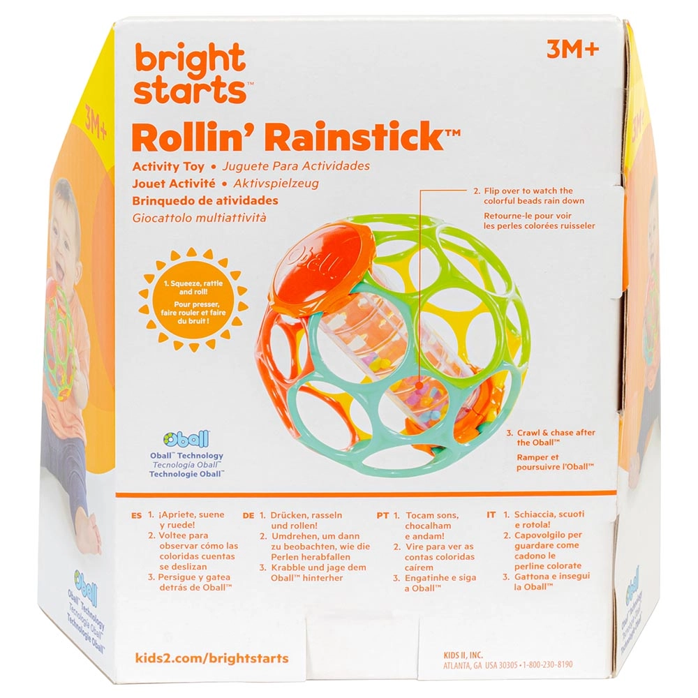 Rollin Rainstick Rattle - 3 months