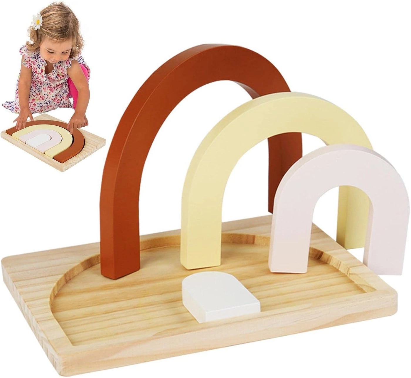 woobles Rainbow Stacking Toy