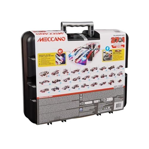 Motorized Supercar STEM Activity Building Kit - 27-in-1 466 pcs