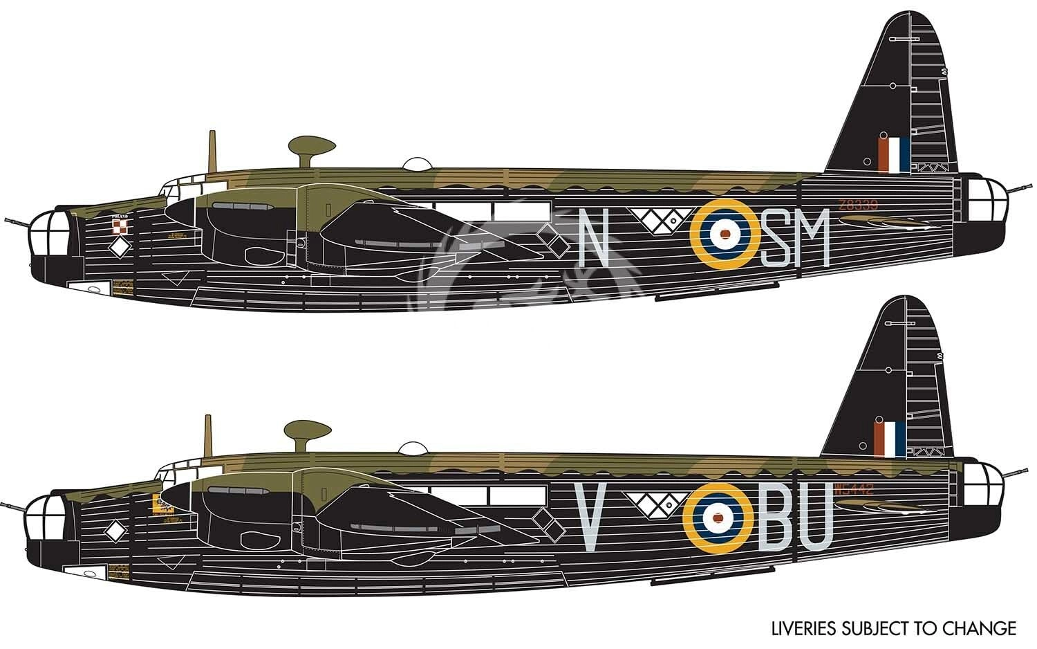 Vickers Wellington Mk.II Model Kit (A08021) - 1:72