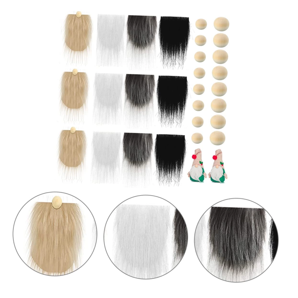Faux Fur Beard - 18.00X9.00X0.50cm 12 Mens