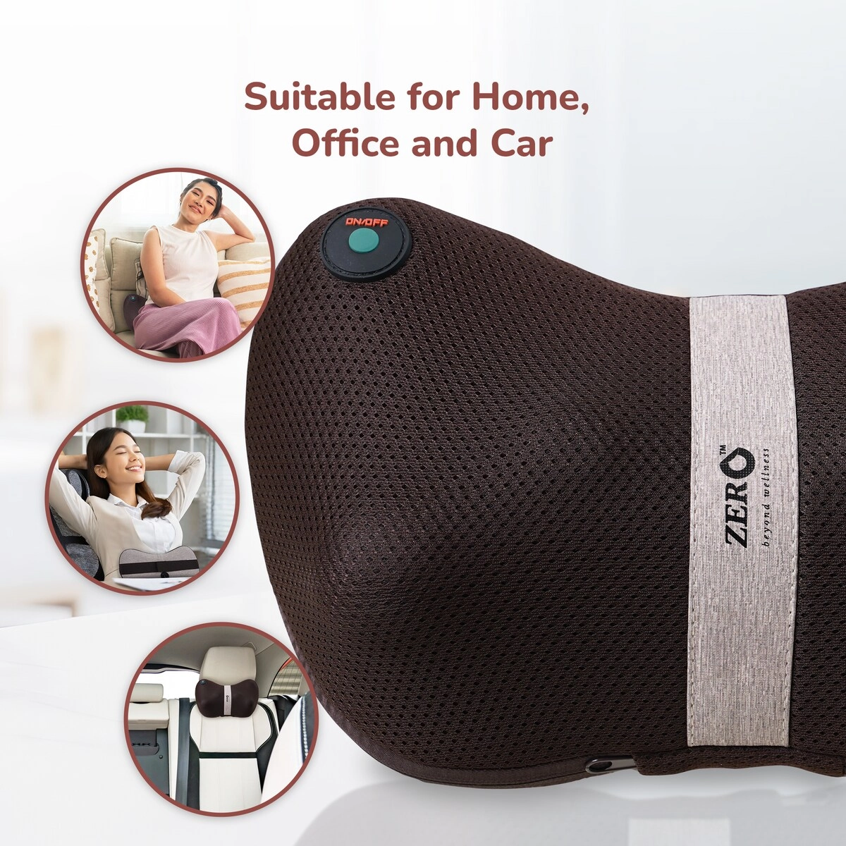 Mellow Shiatsu Massage Pillow - Heat Therapy