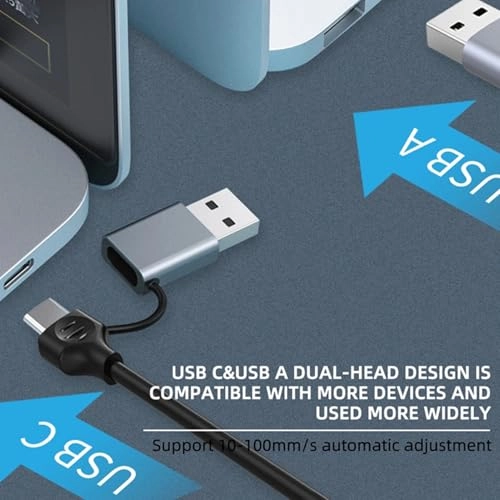 USB C USB A Ethernet Adapter - USB C + USB A
