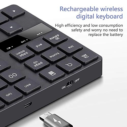 2.4G Wireless Digital Keyboard - 35 Keys USB