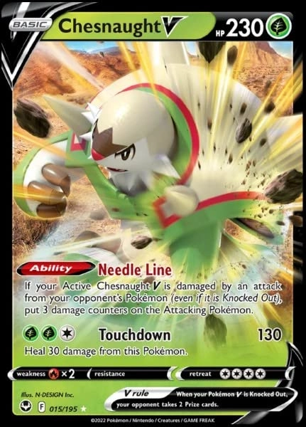 Pokémon Chesnaught V 15/195