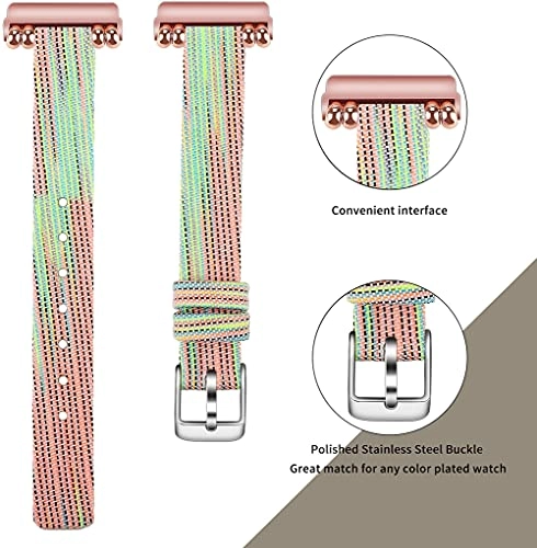 Watch Band for Fitbit Versa - Canvas Buckle 3-Pack