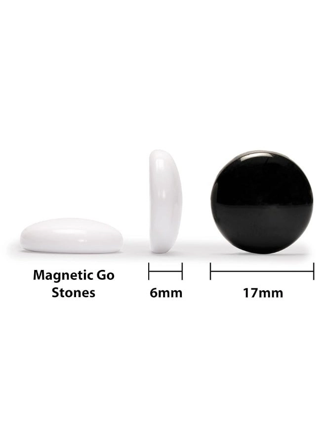Go Game Set - Magnetic Single Convex Stones