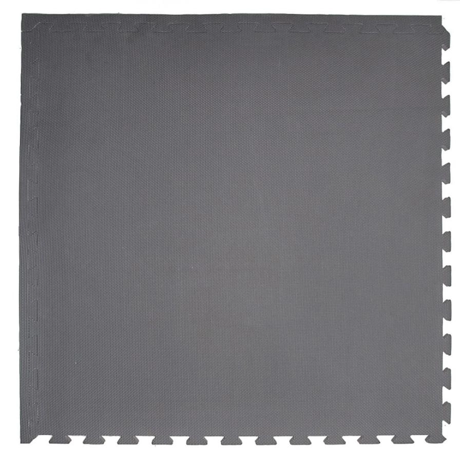 Tinyann Interlocking Foam Activity Mat - 100 x 100 x 2 cm Gray