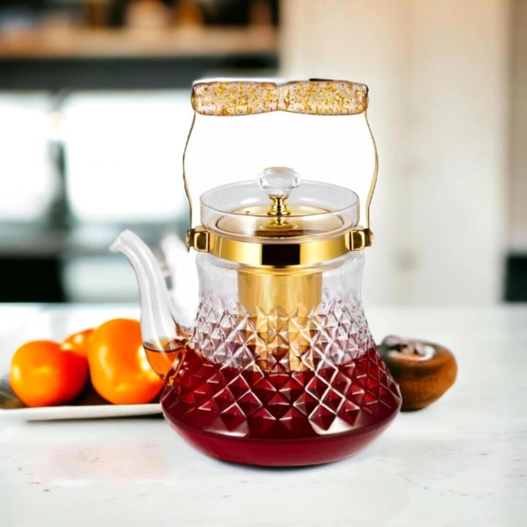 Glass Teapot - heat-resistant glass 1200ml