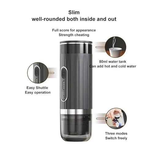 Portable Coffee Maker - 100mL USB 3-Cup