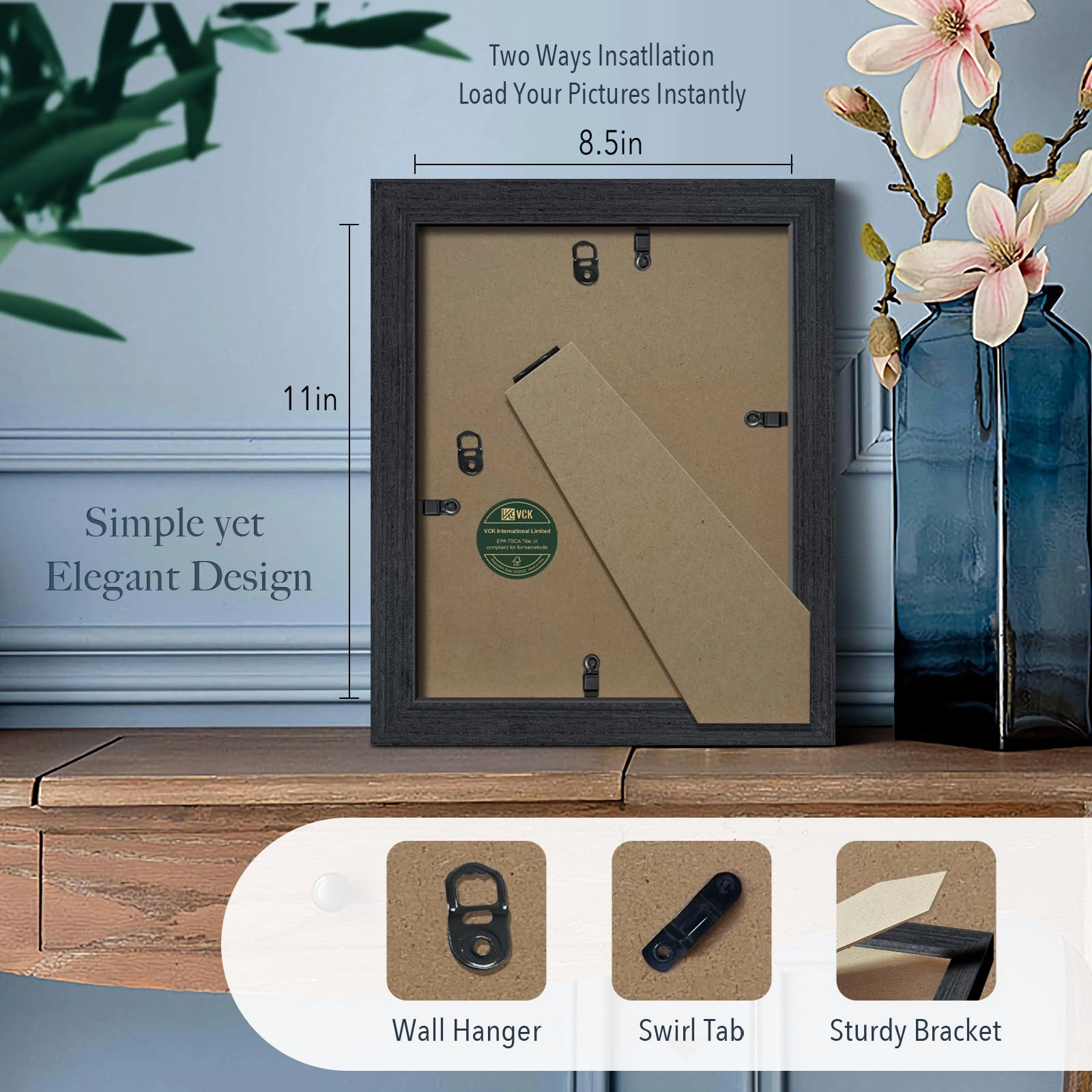 Wood Frame - 8.5 x 11 Pack