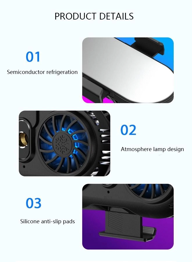 Phone Cooler Fan - Dual Semiconductor Cooling