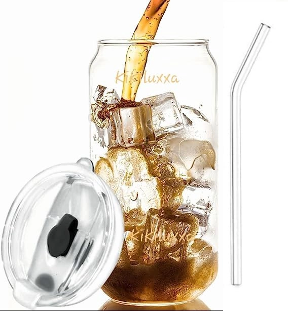 Can Shaped Glass Tumbler - 2 pcs - 540 ml