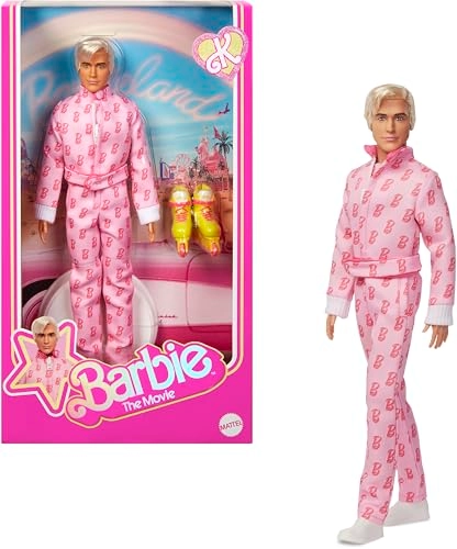 Ken Doll - Platinum Blonde Hair Pink Jumpsuit