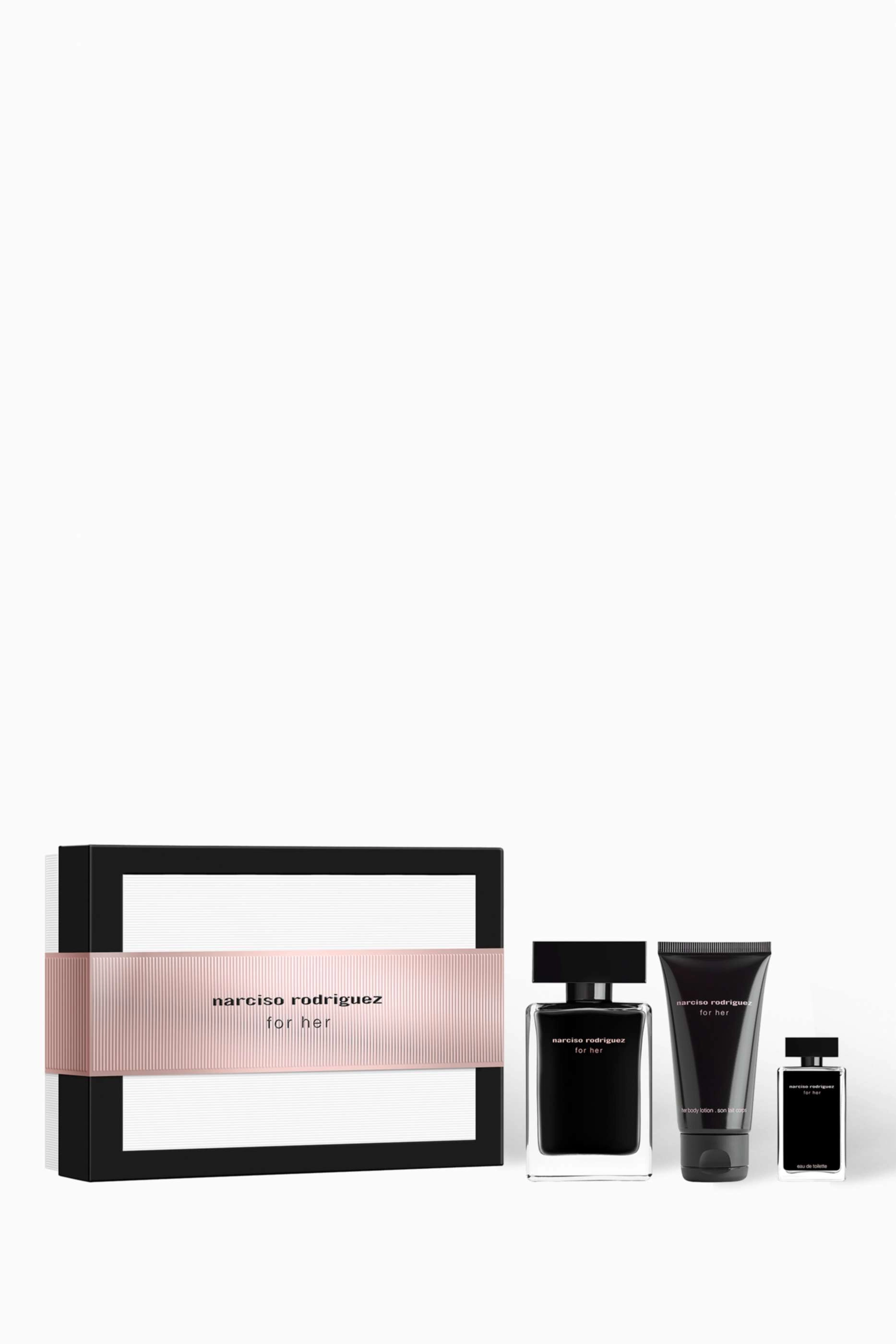 Narciso Rodriguez For Her - Eau de Toilette 100ml + Body Lotion - 50ml + For Her - Eau de Toilette 10ml