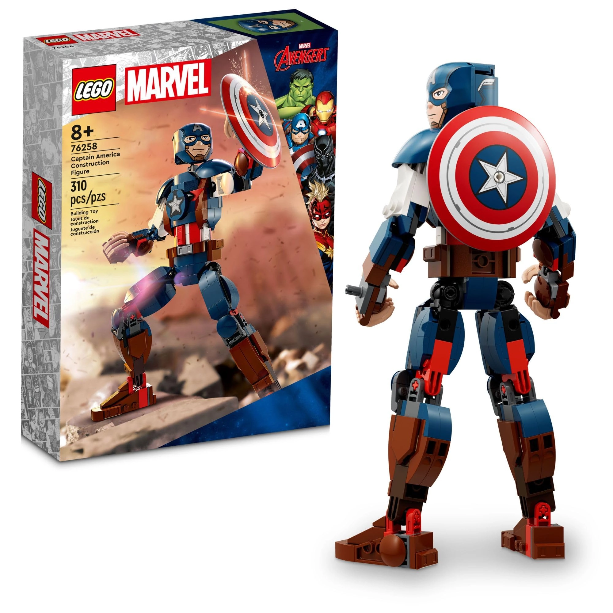 LEGO Marvel Captain America (76258) - Construction Figure
