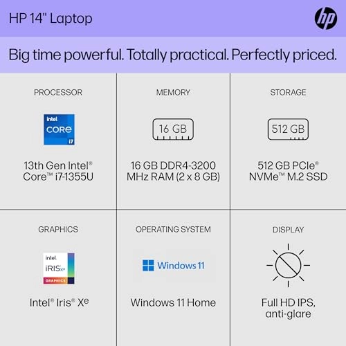 EP Series 14-ep0036ne - 14'' Core i7-1355U 16GB DDR4 512GB SSD