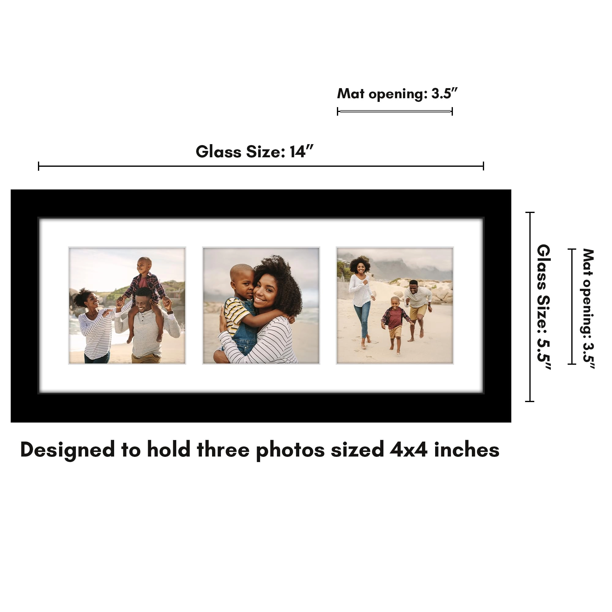 Collage Picture Frame - 5.5x14 three