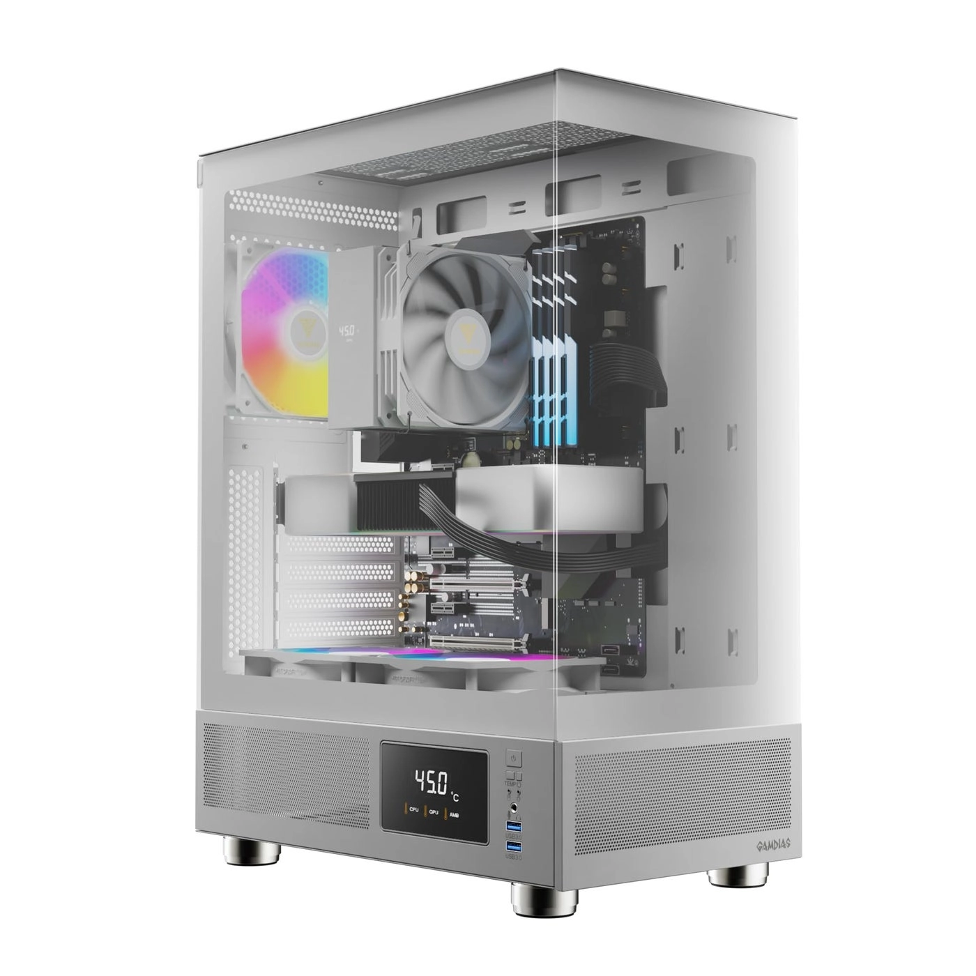 ZEUS - Side Tempered Glass Panel ATX Mid Tower