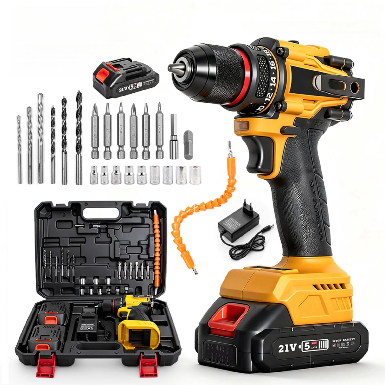 Cordless Driver Drill - 2000mAh