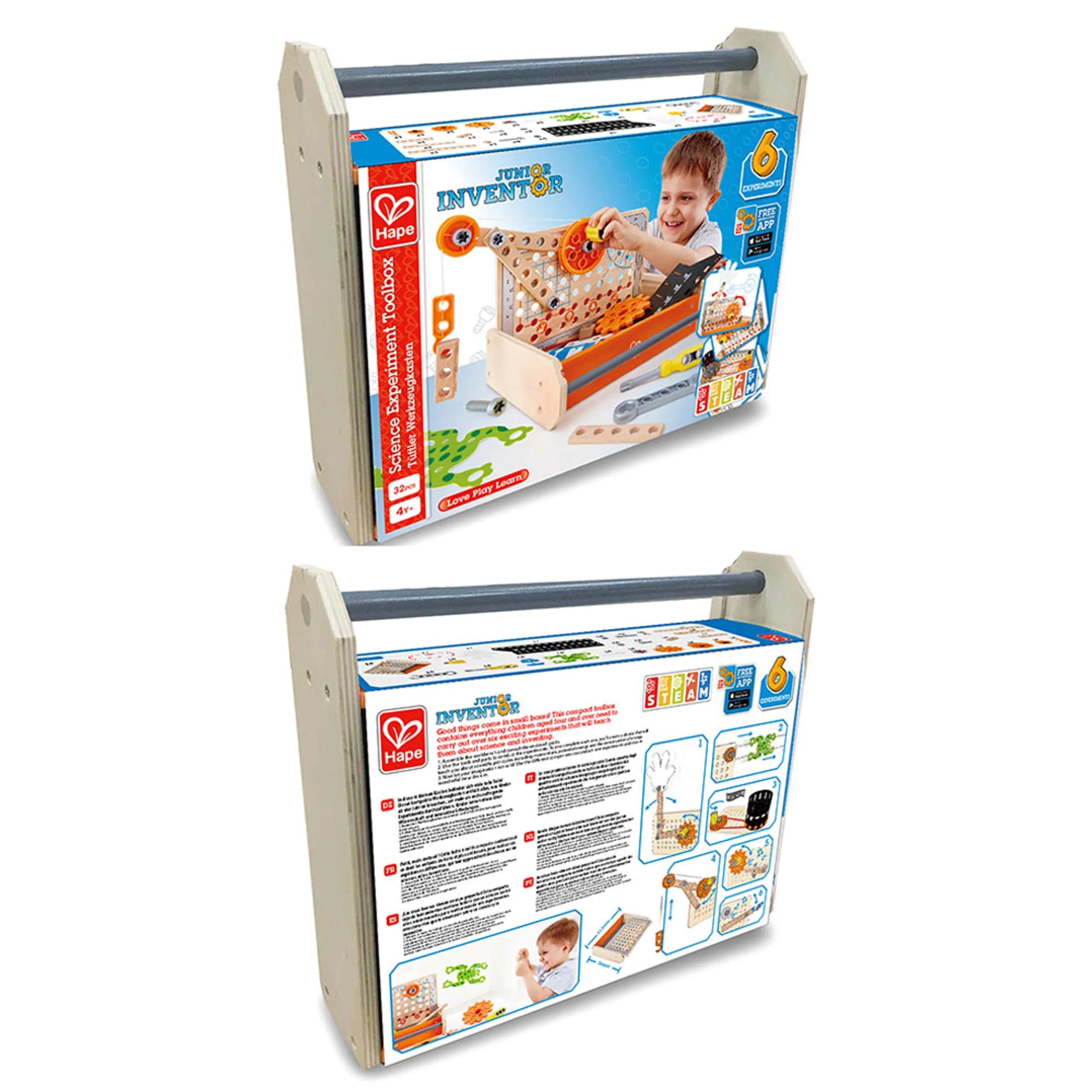 Junior Inventor Science Experiment Toolbox Kit - 32 pieces