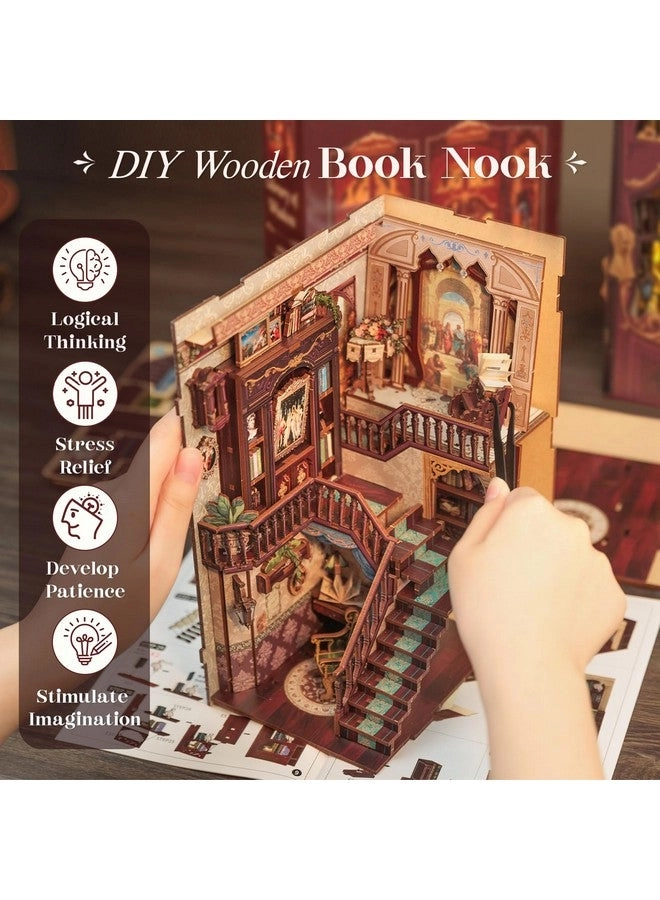 Book Nook Kit - DIY Miniature House 3D Wooden Puzzle