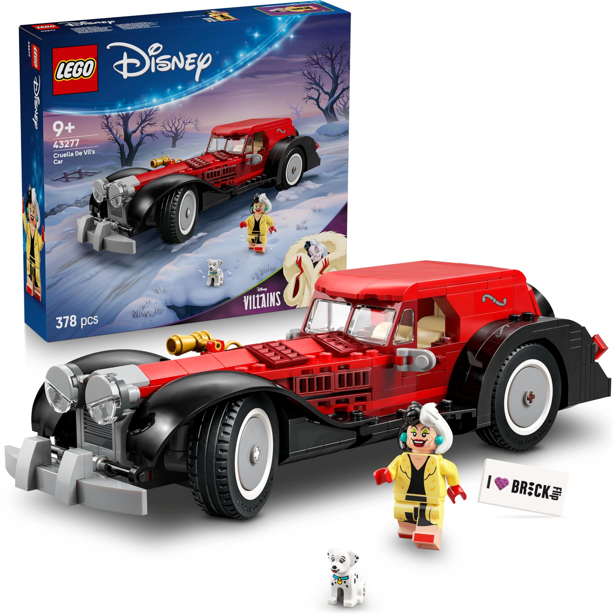 BRICK Flip Cruella de Vils Car (43277f) - Villains 101 Dalmatians
