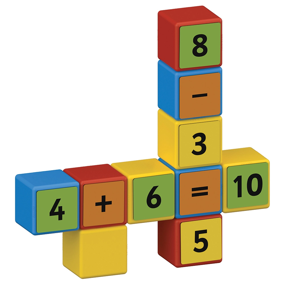 Magicube Math Building And Clips - 55 pcs