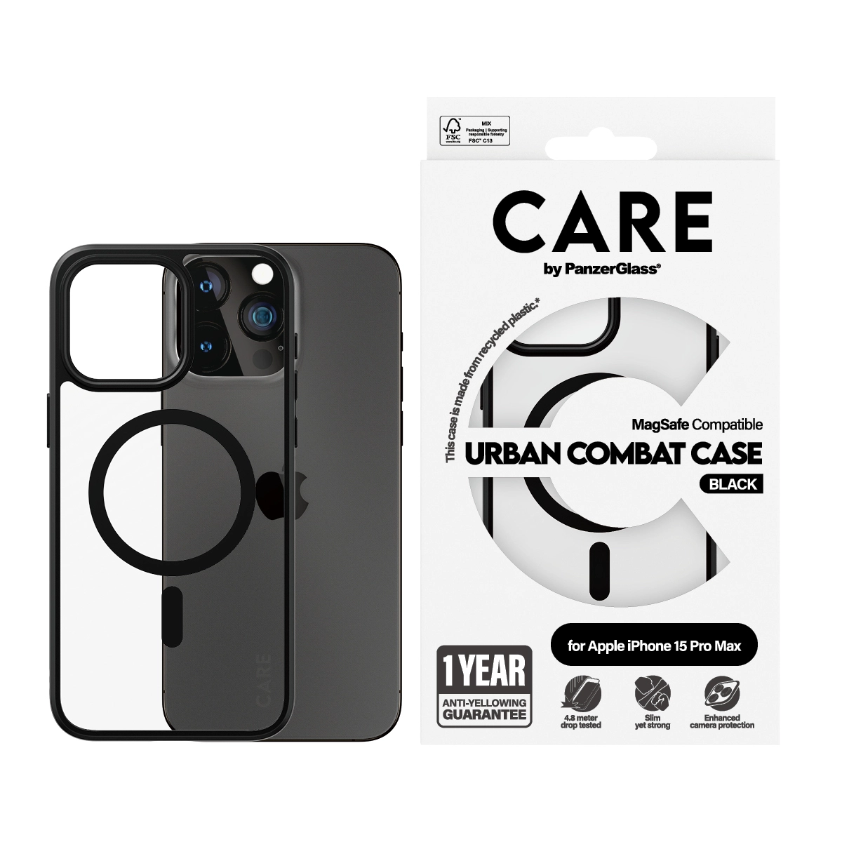 Flagship Urban Combat Back Cover Mobile Case with MagSafe for iPhone 15