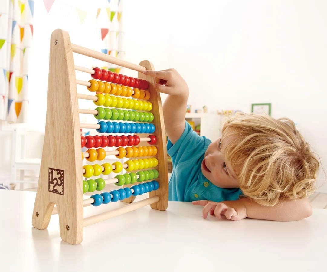 COLOR LAND CHILDRENS TOYS CENTER LLC Rainbow Wooden Counting Bead Abacus - 3+ Years