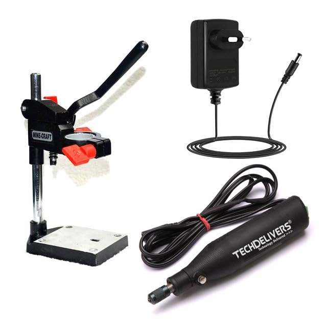 TECHDELIVERS Drill Machine - Mini PCB Driller Transformer Power Supply