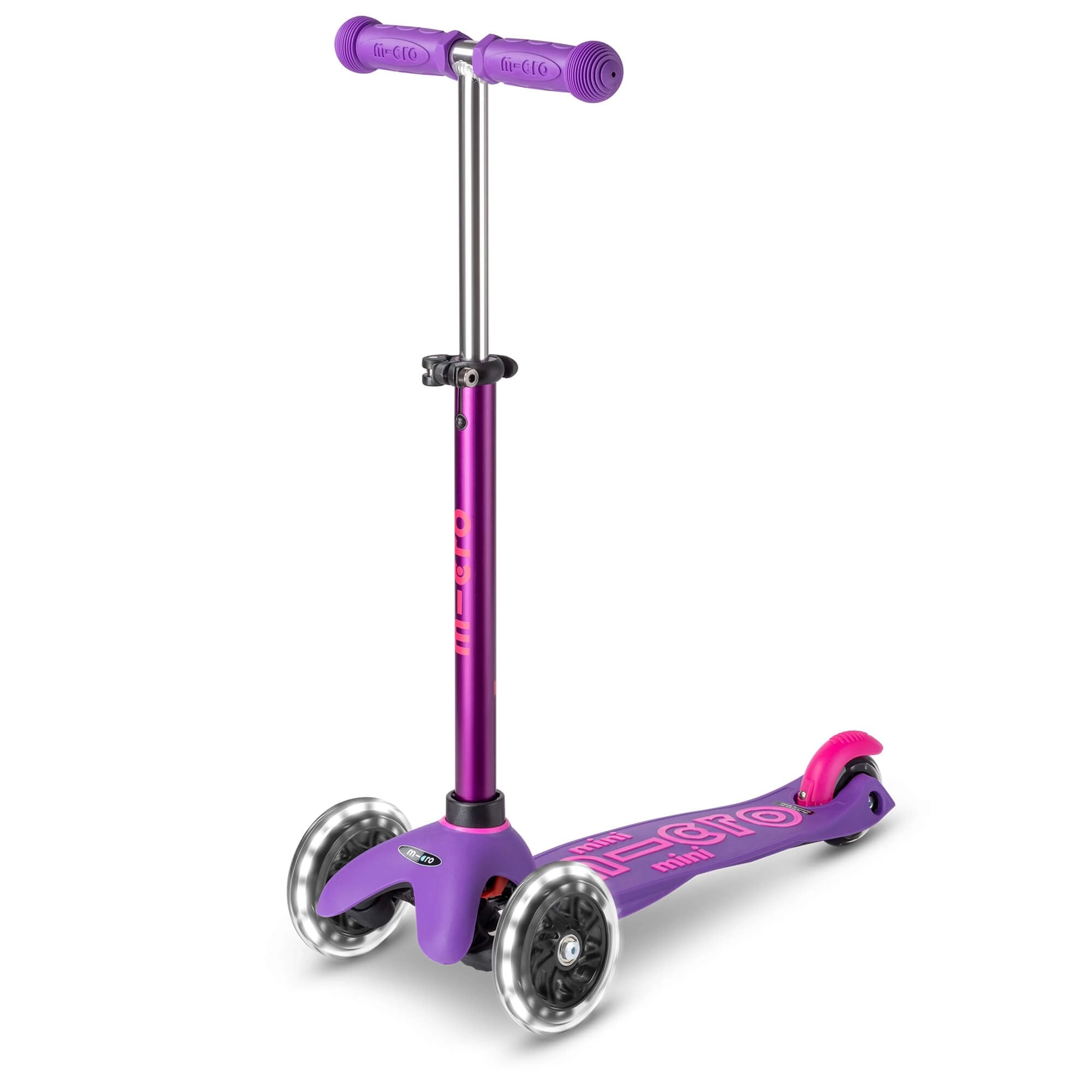 Mini Deluxe 3-Wheel Kick Scooter – 120/85 mm LED