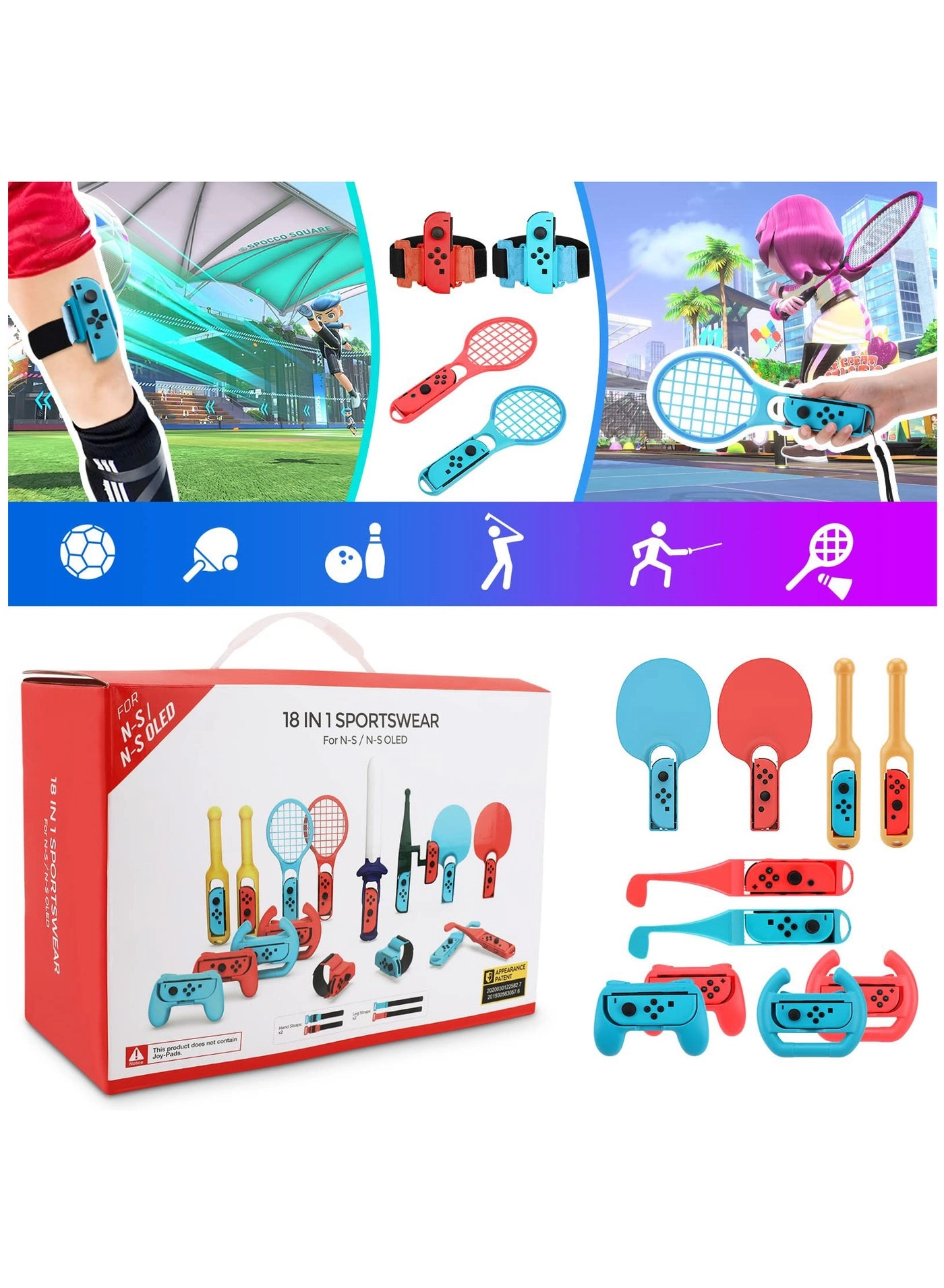 Switch Sport Accessories - Nintendo Switch Bundle