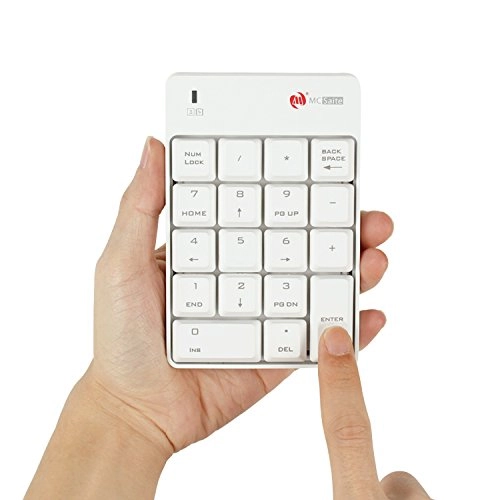 M MC Saite Numeric Keypad - Wireless 18 Keys White