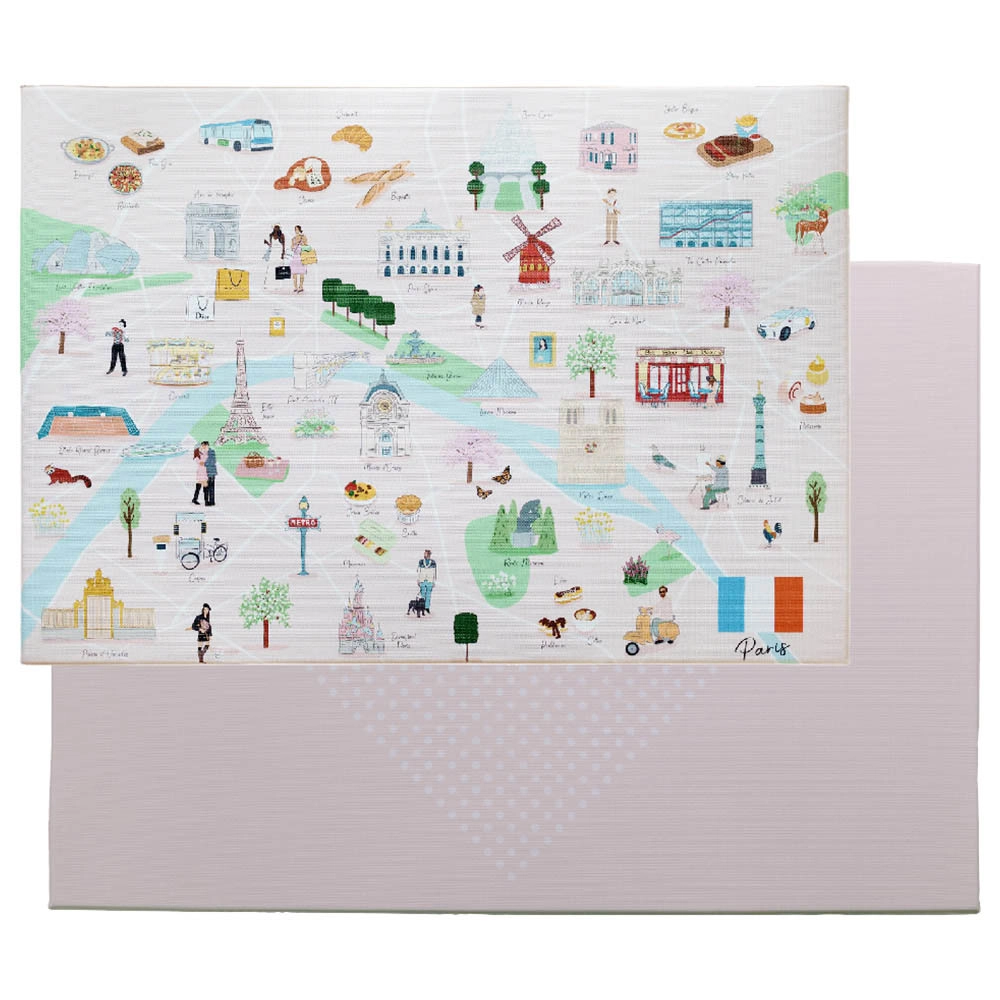 Paris City Tour Reversible Play Mat - 6 months & above