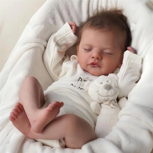 Reborn Baby Doll - 18 Inch Silicone Vinyl Closed Eyes Ages 3+