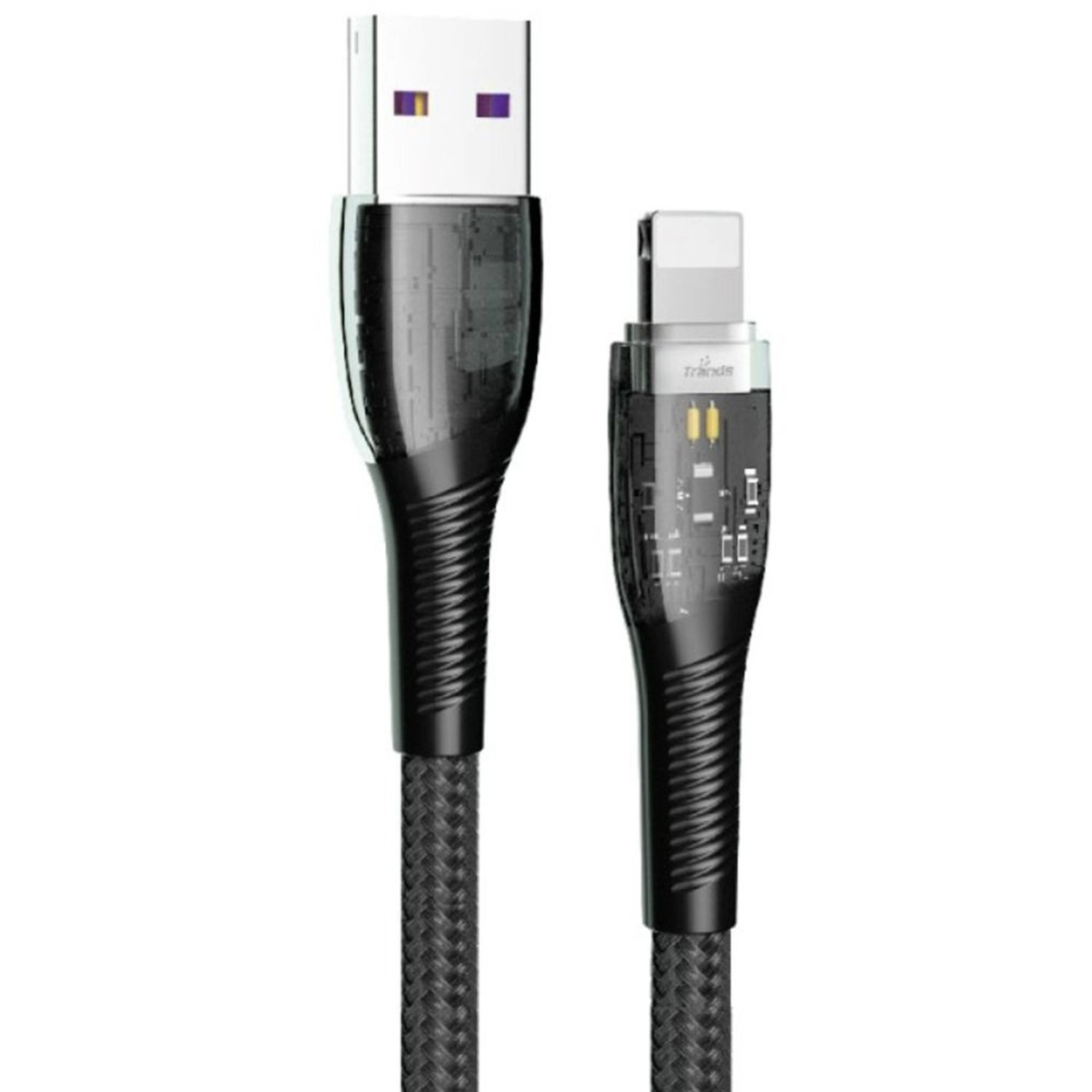 Trands Glassy Series Lightning to USB-A Cable 1m