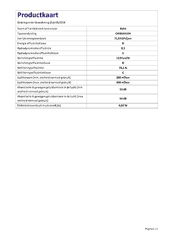 CWB6441XN - 390 m3/h 60cm