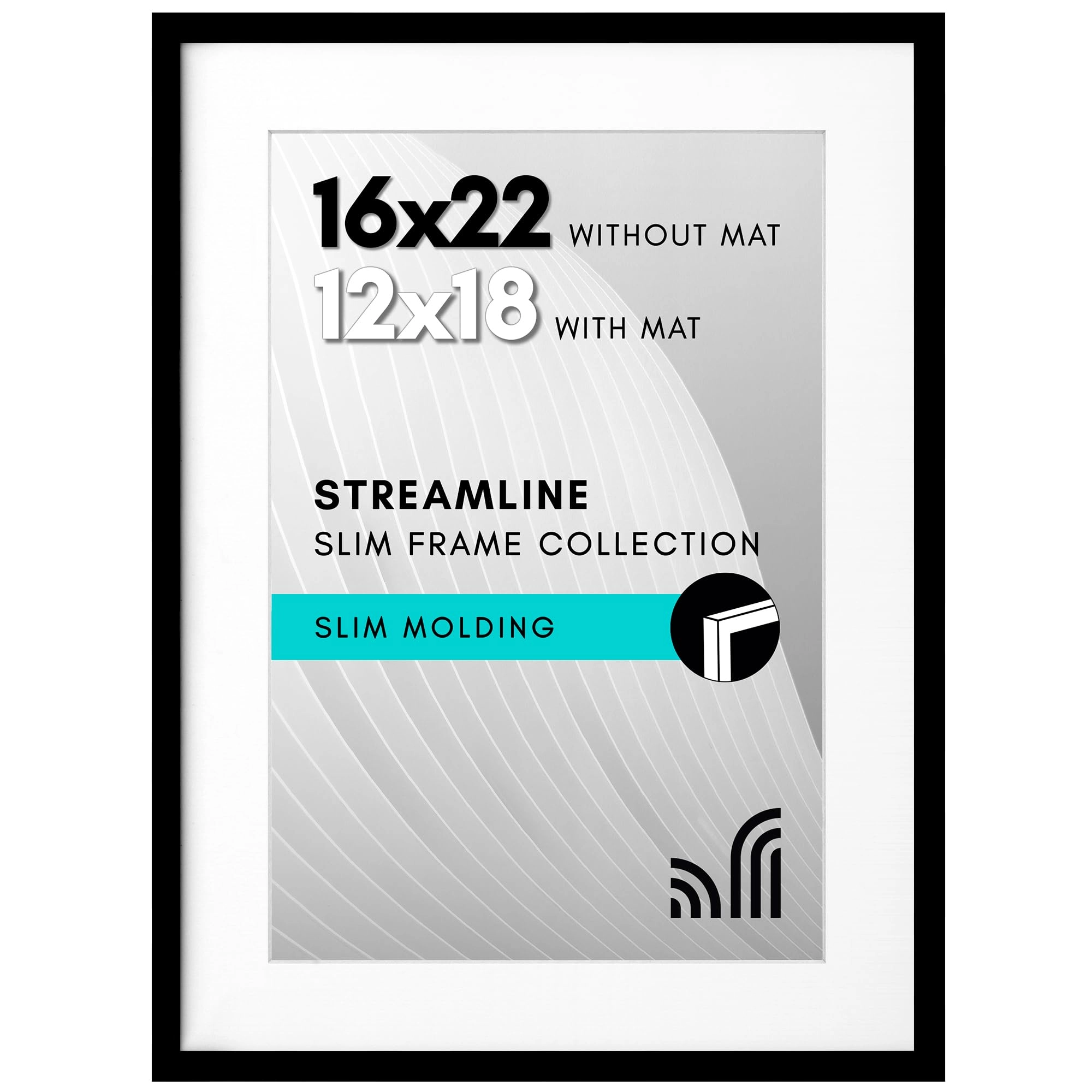 Americanflat LX1622BLK1218 - 16x22 1.0 Count