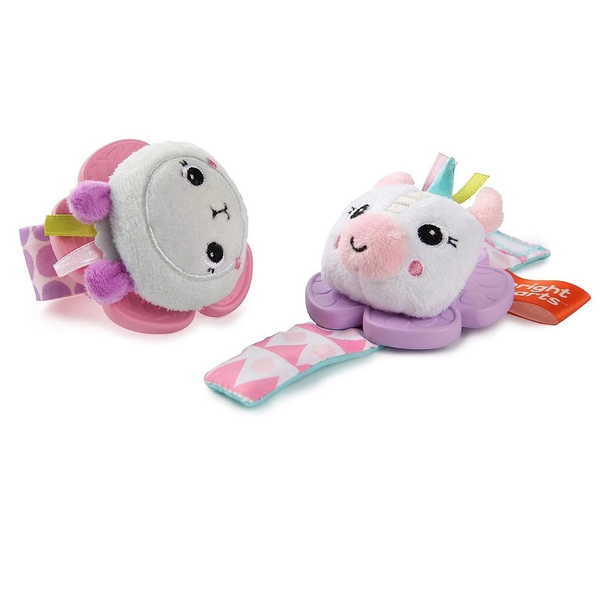 Rattle & Teethe Wrist Toy - Wearable Unicorn Llama