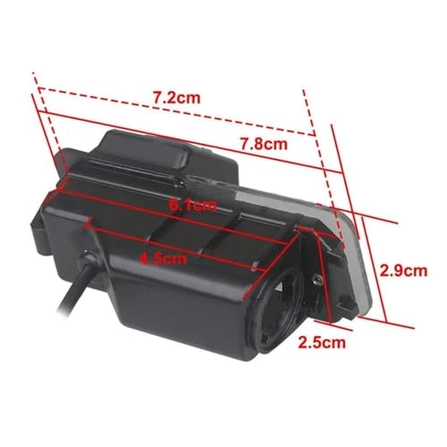 Reverse car rear view camera - Night vision Wired 720 x 540 pixels