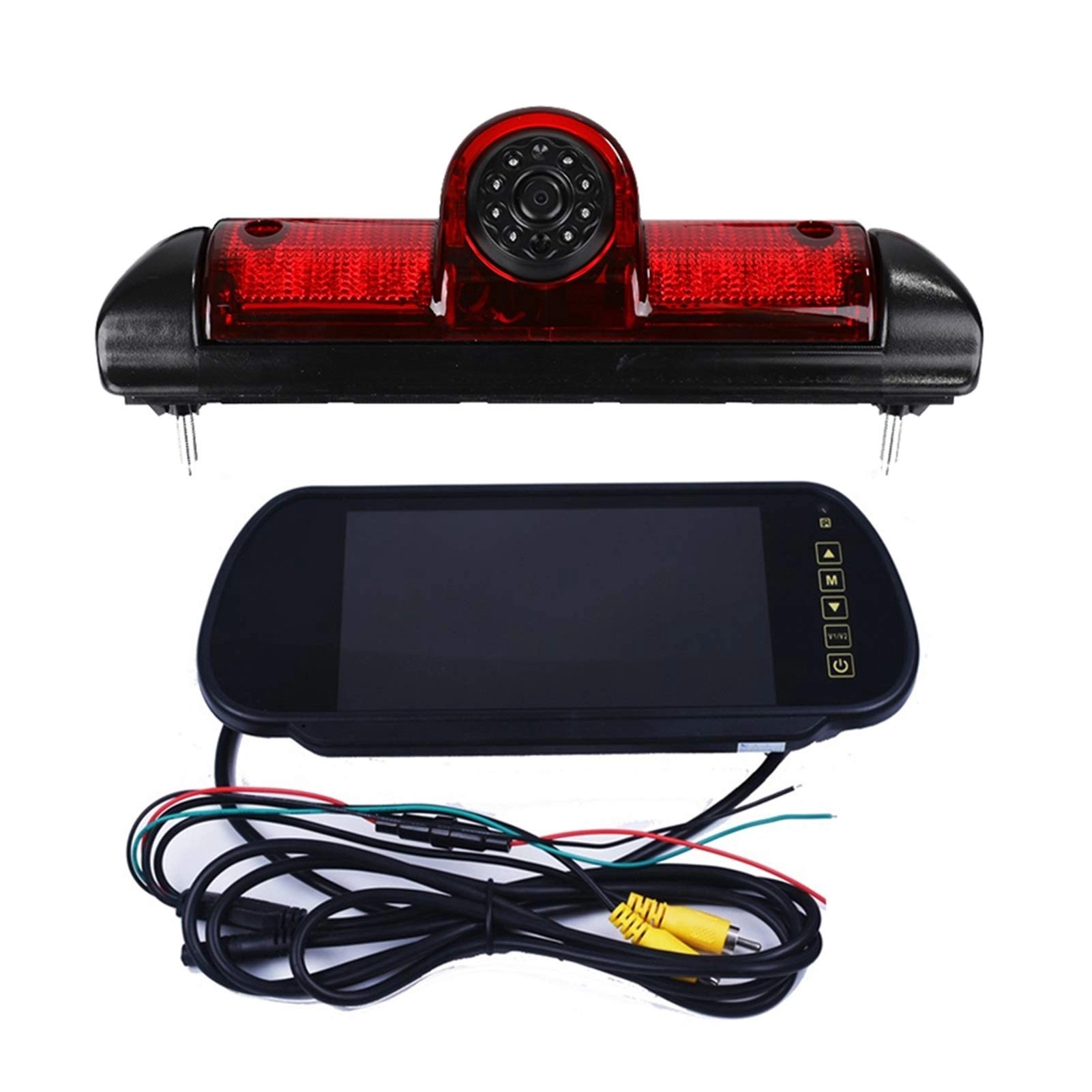 Brake Light Rear View Camera - Night Vision + LCD Monitor - 800 x 480