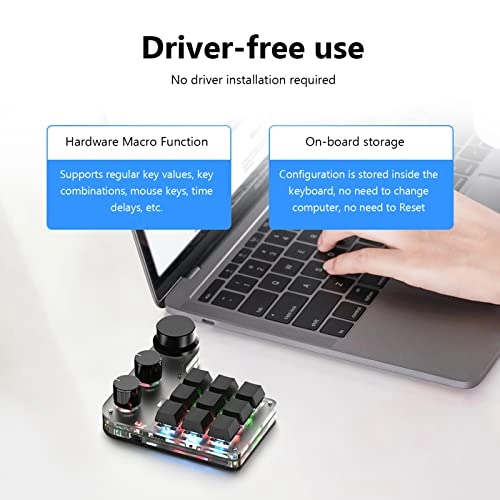 Mini Macro Mechanical Gaming Keyboard - One-handed Wired/Wireless